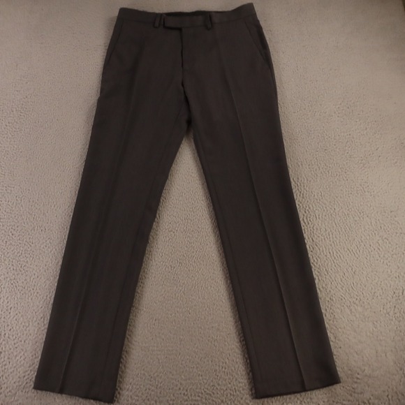 Kenneth Cole Pants Mens 32 Gray Heather 100% Polyester Twill 32x32‎ - Picture 1 of 11